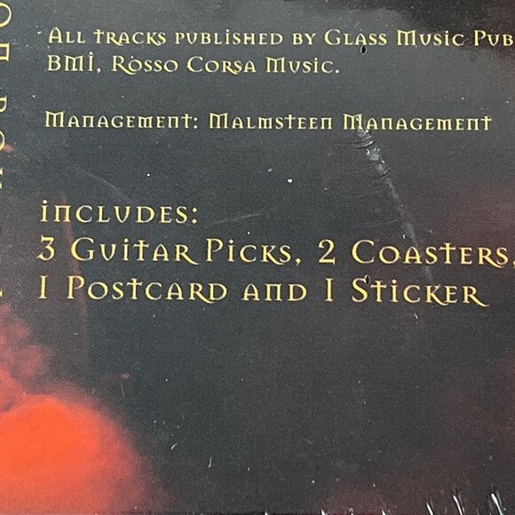 Yngwie Malmsteen - Parabellum New CD Ltd Ed, Postcard Stickers Coaster 3 Picks - Picture 7 of 7